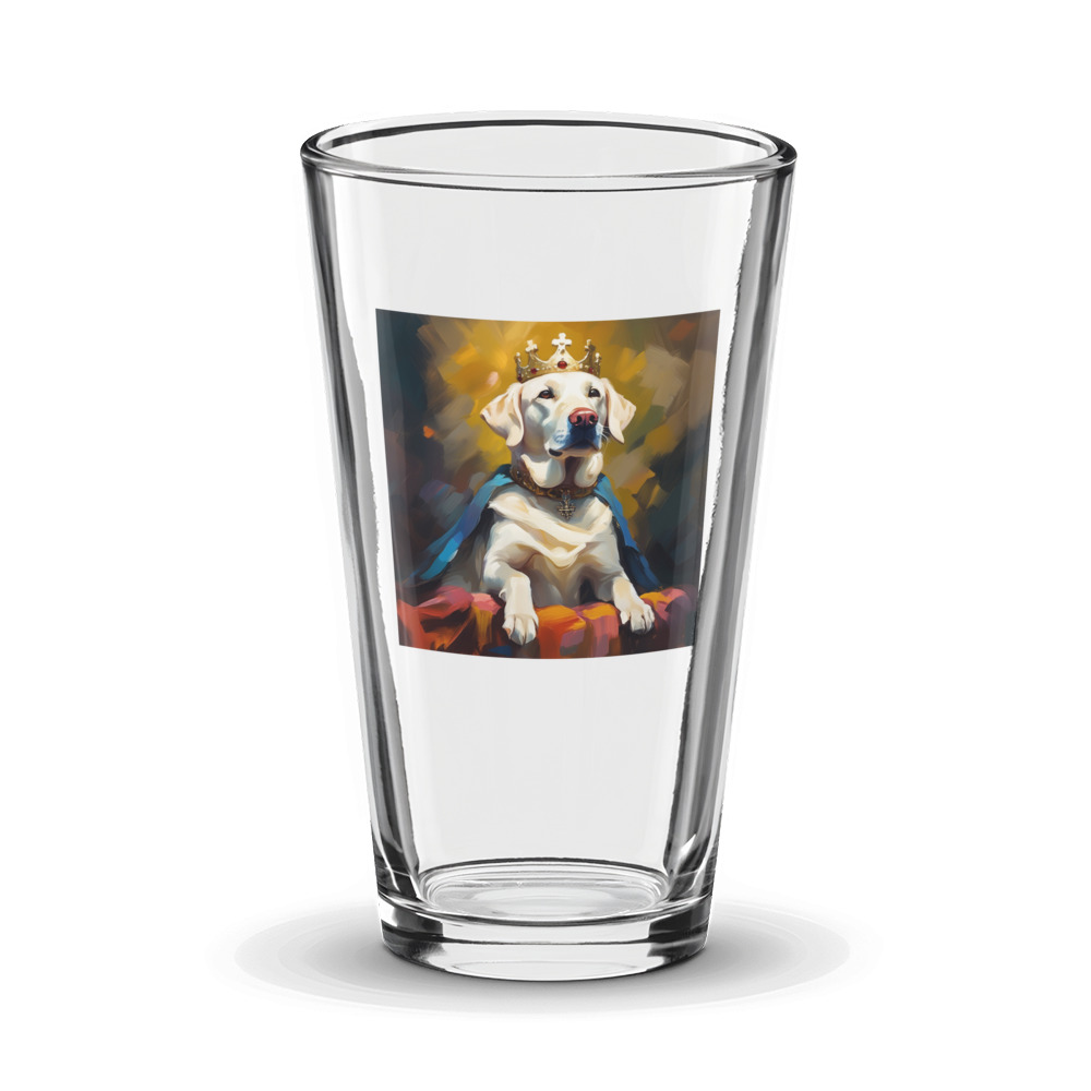 PugMug Custom White Labrador Retriever Glass Tumbler