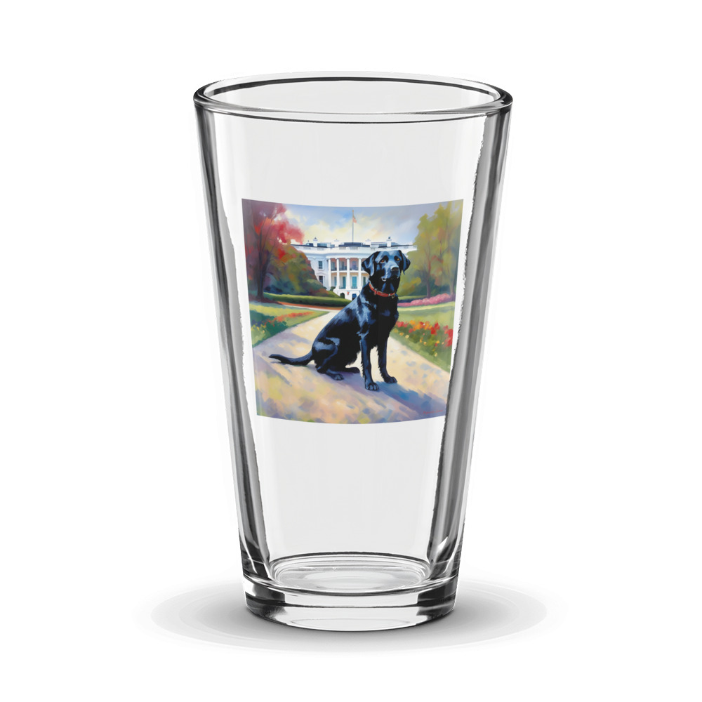 PugMug Custom Black Labrador Retriever Glass Tumbler