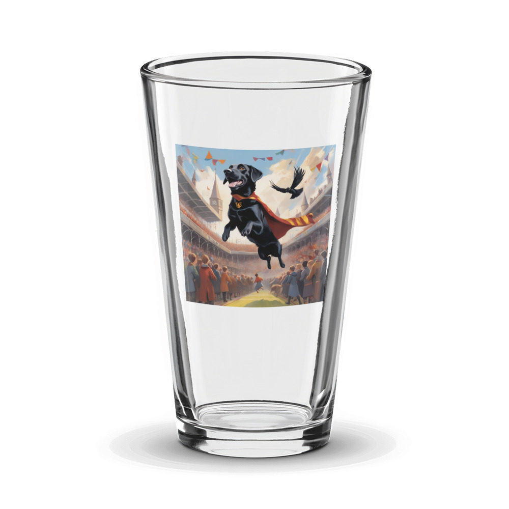 PugMug Custom Black Labrador Retriever Glass Tumbler