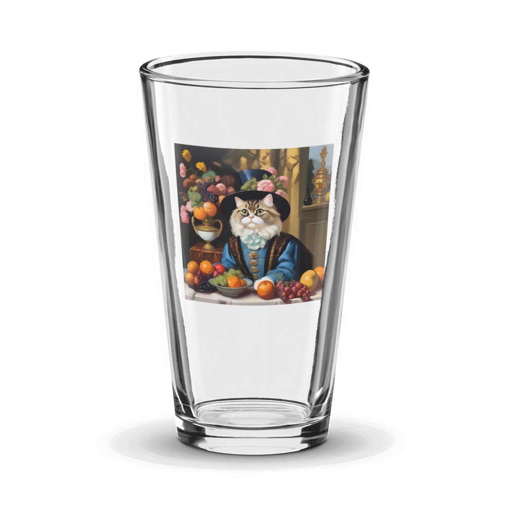 PugMug Custom Tabby Persian Cat Glass Tumbler