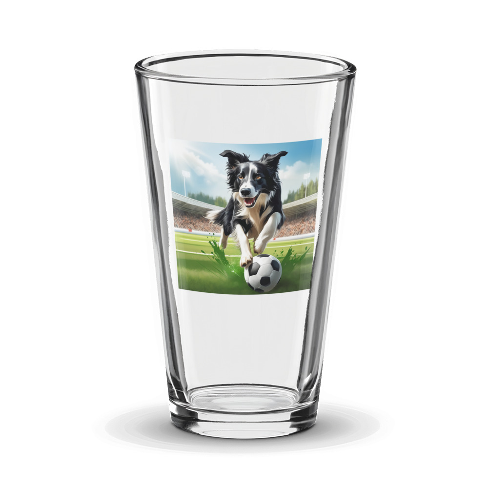 PugMug Custom Border Collie Glass Tumbler