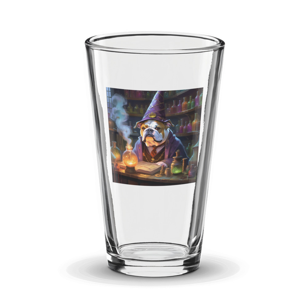 PugMug Custom Bulldog Glass Tumbler