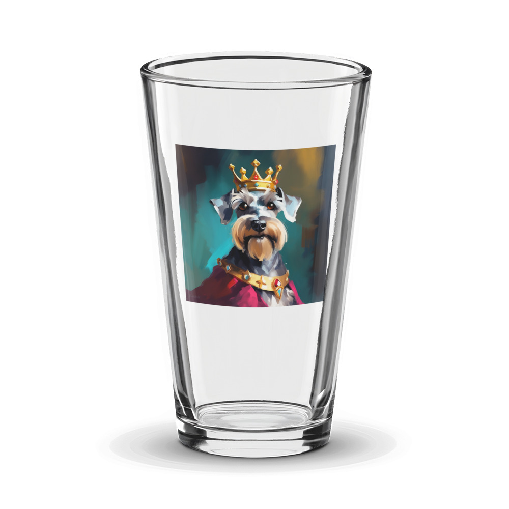 PugMug Custom Miniature Schnauzer Glass Tumbler