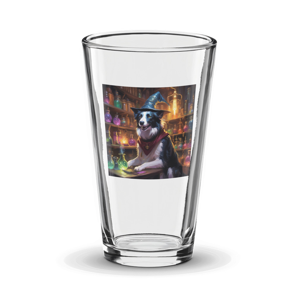 PugMug Custom Border Collie Glass Tumbler