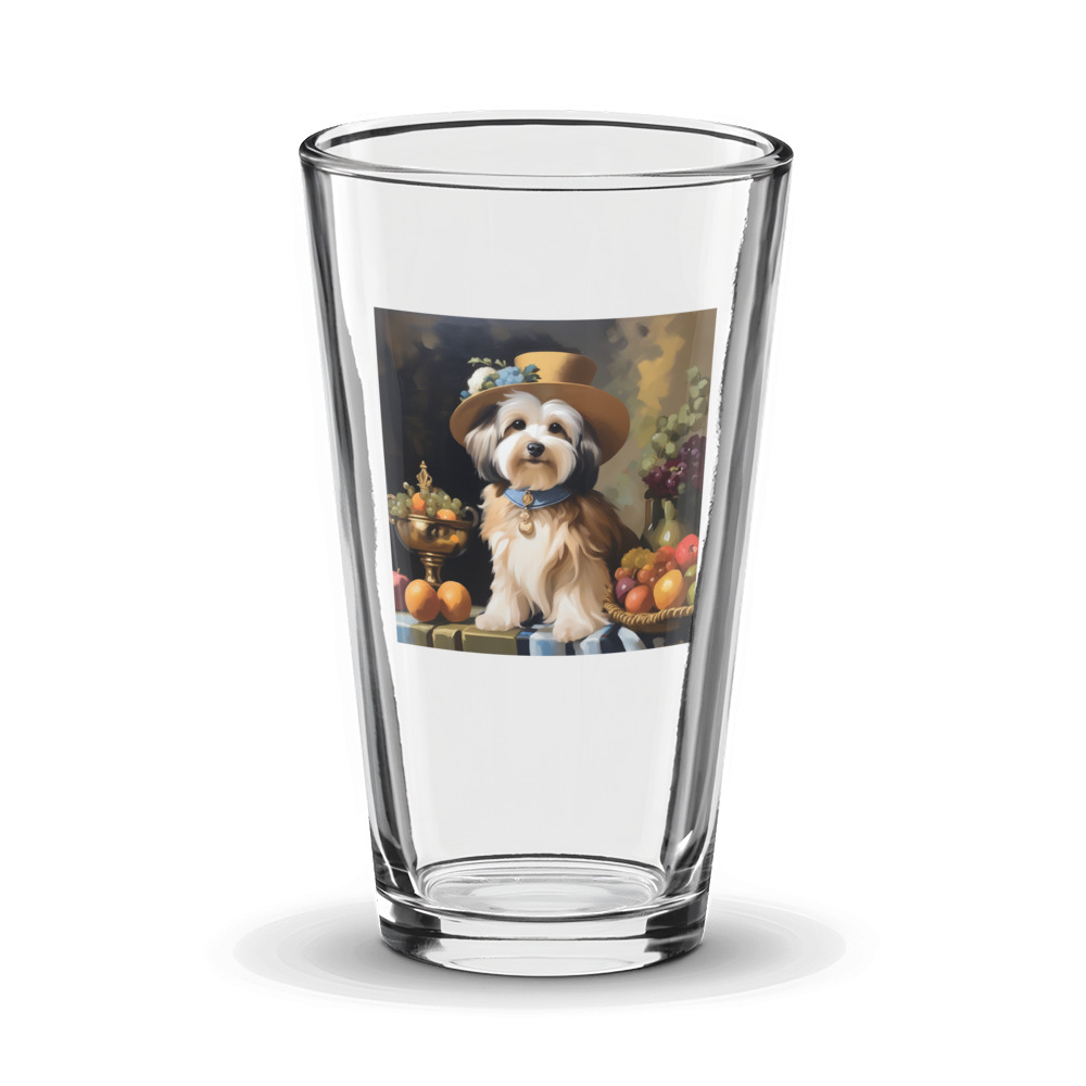 PugMug Custom Tan Havanese Dog Glass Tumbler