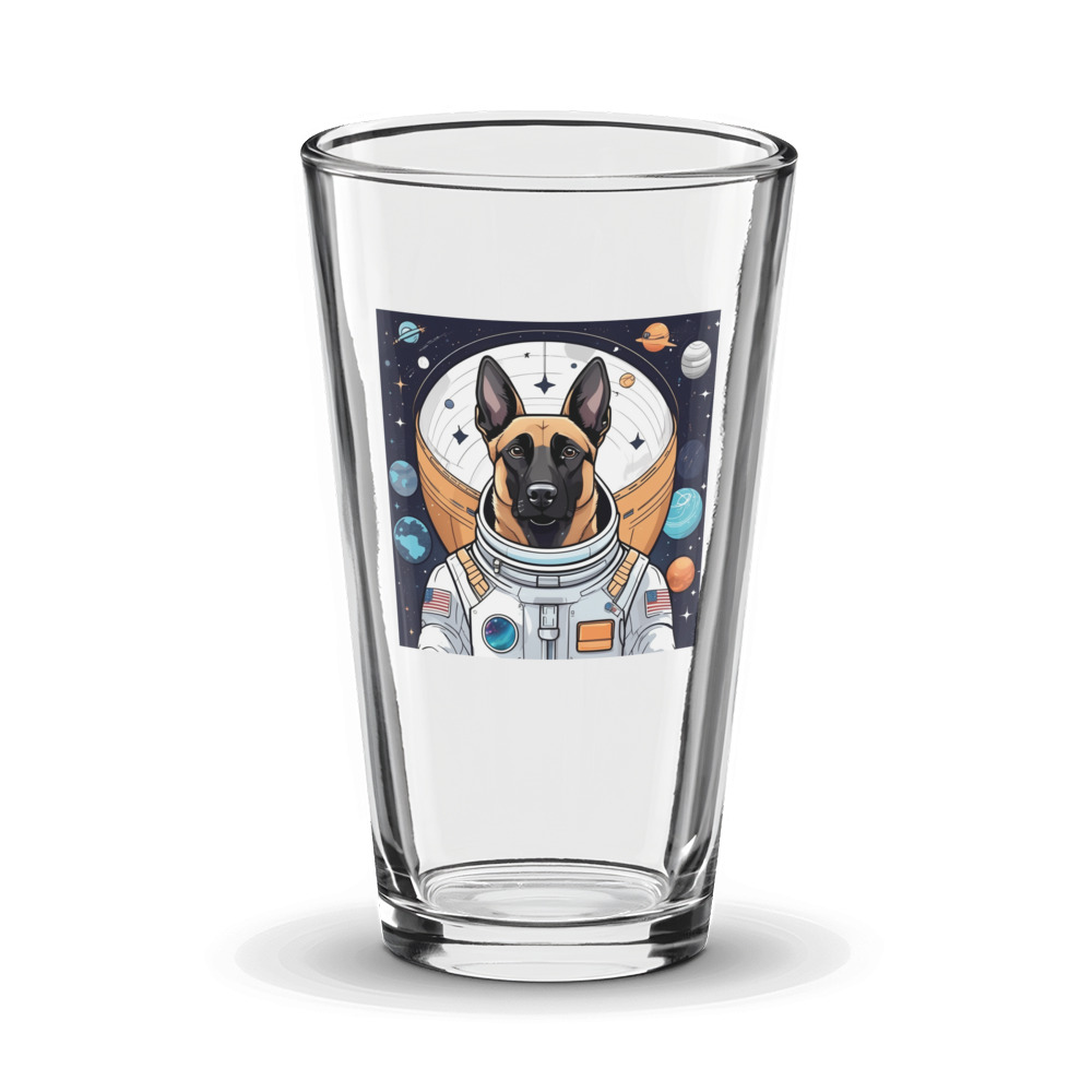 PugMug Custom Belgian Malinois Glass Tumbler
