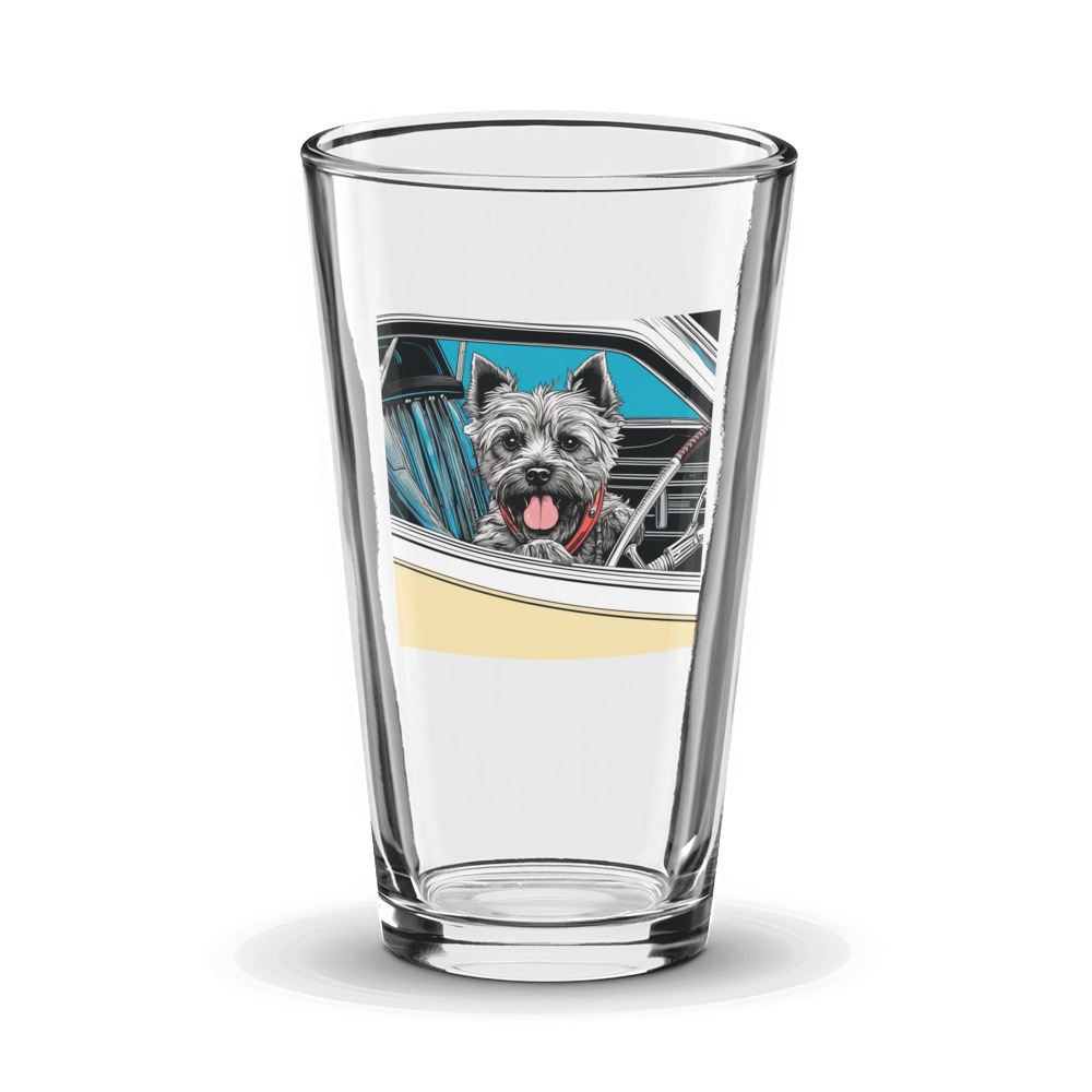 PugMug Custom Cairn Terrier Glass Tumbler