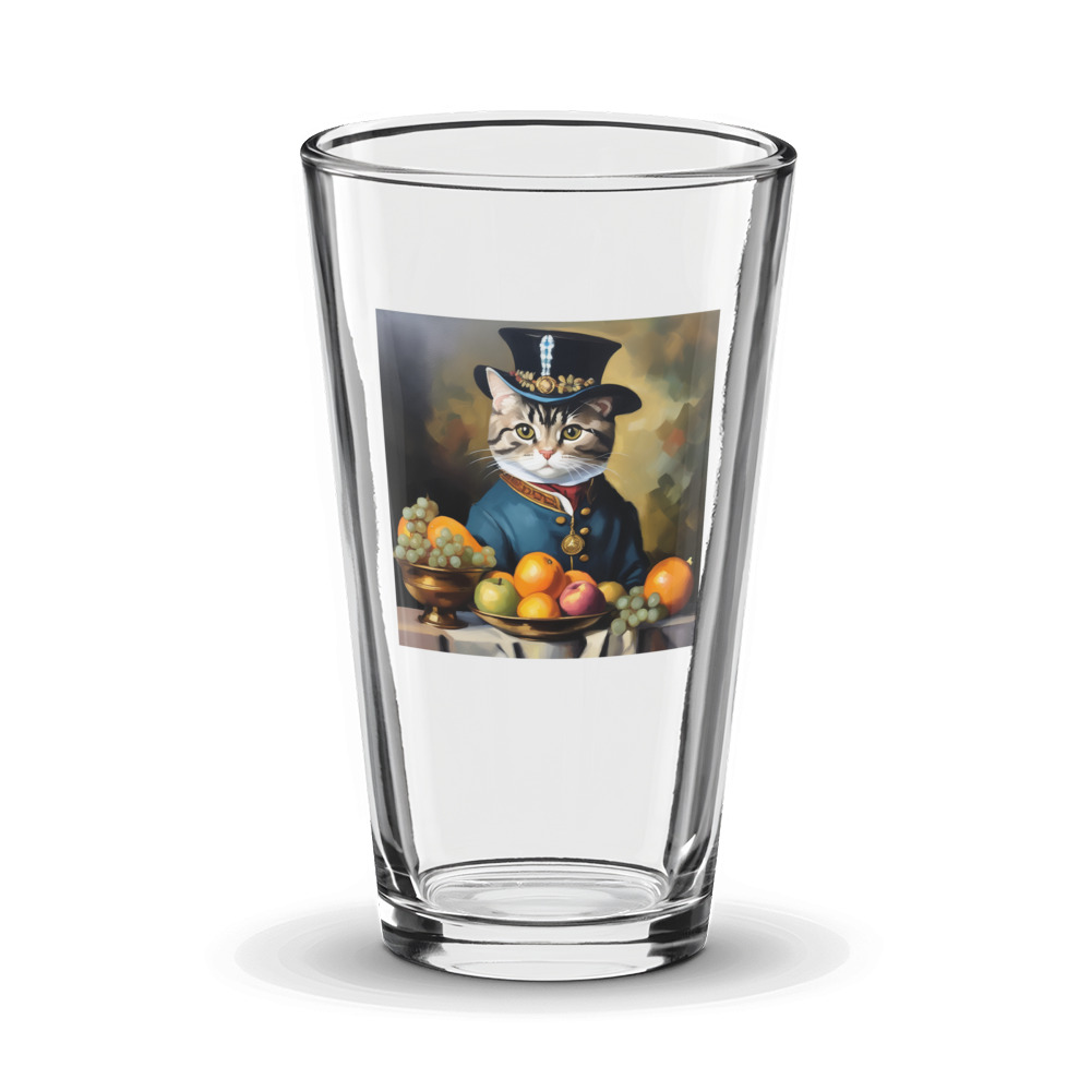 PugMug Custom Tabby Scottish Fold Cat Glass Tumbler