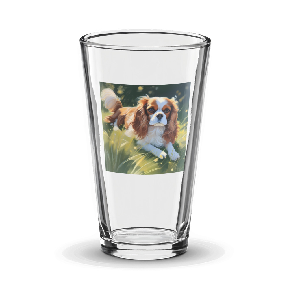 PugMug Custom Cavalier King Charles Spaniel Glass Tumbler