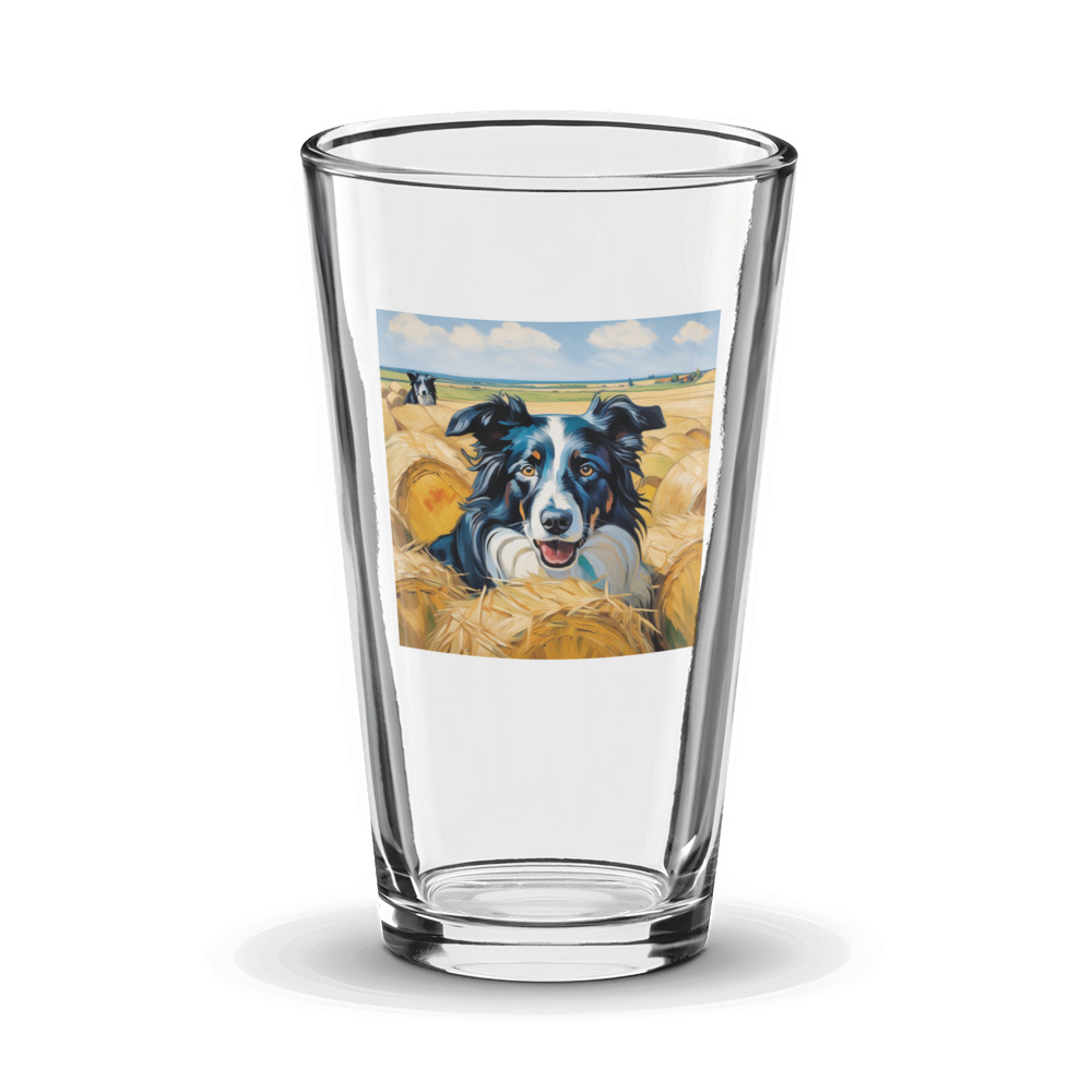 PugMug Custom Border Collie Glass Tumbler