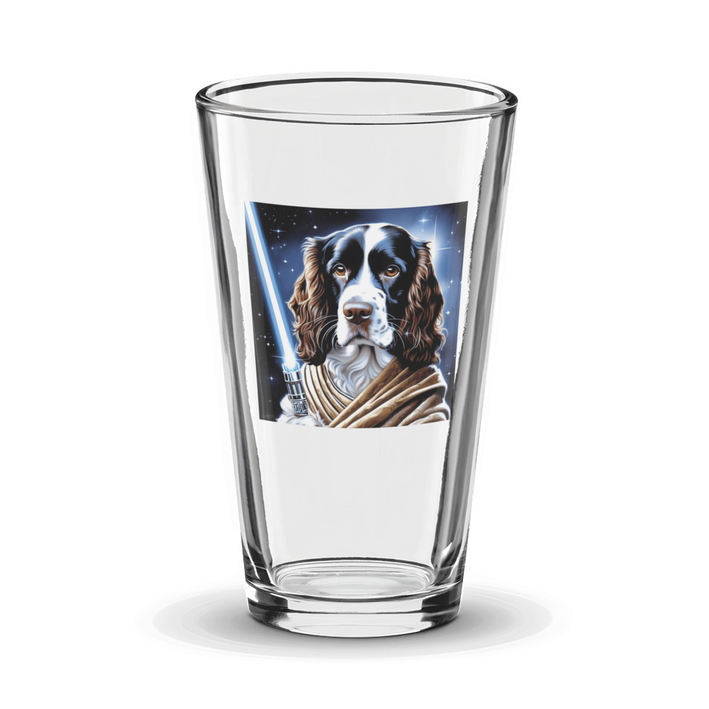 PugMug Custom English Springer Spaniel Glass Tumbler