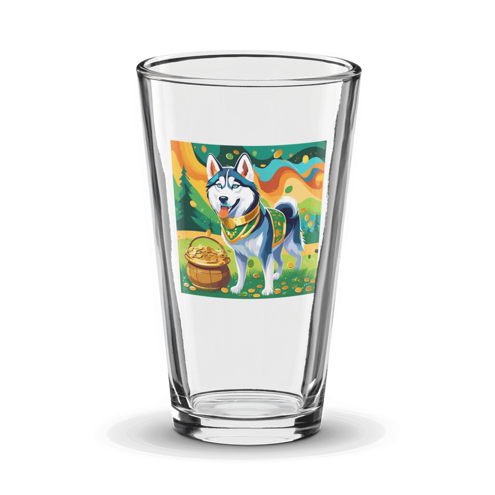 PugMug Custom Siberian Husky Glass Tumbler