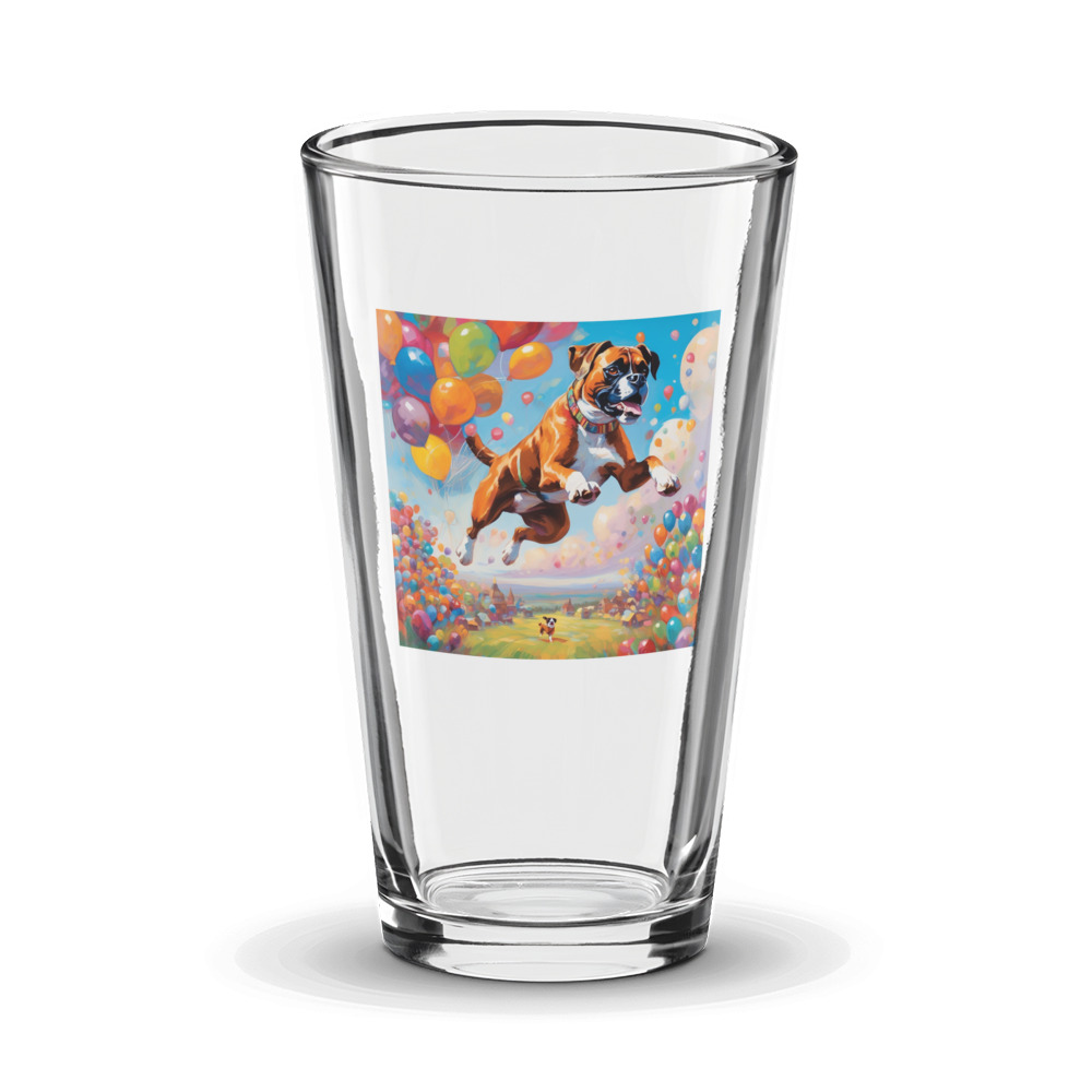 PugMug Custom Boxer Dog Glass Tumbler