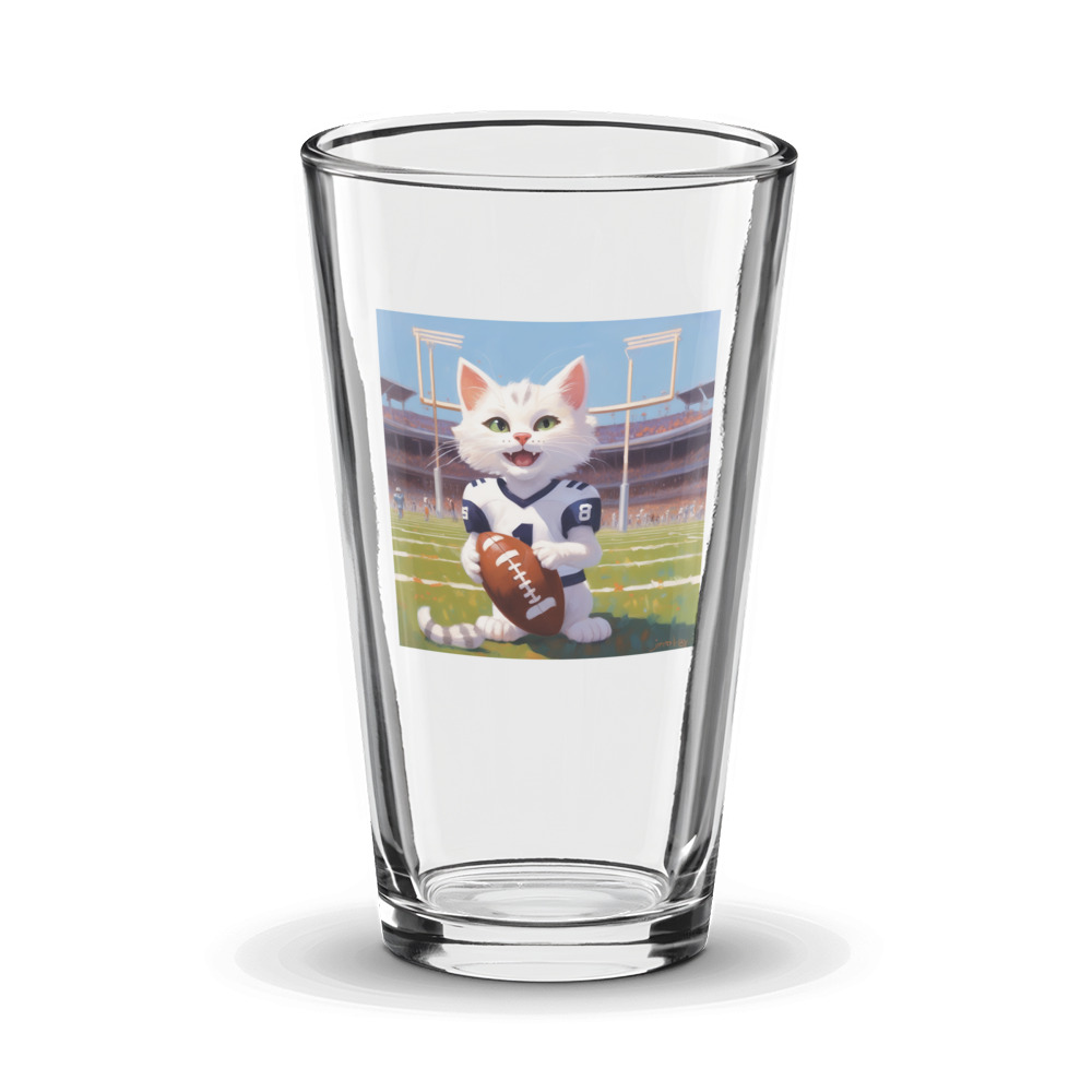 PugMug Custom White Companion Cat Glass Tumbler