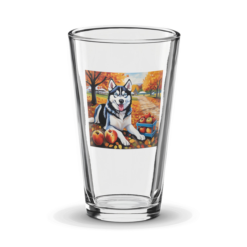 PugMug Custom Siberian Husky Glass Tumbler