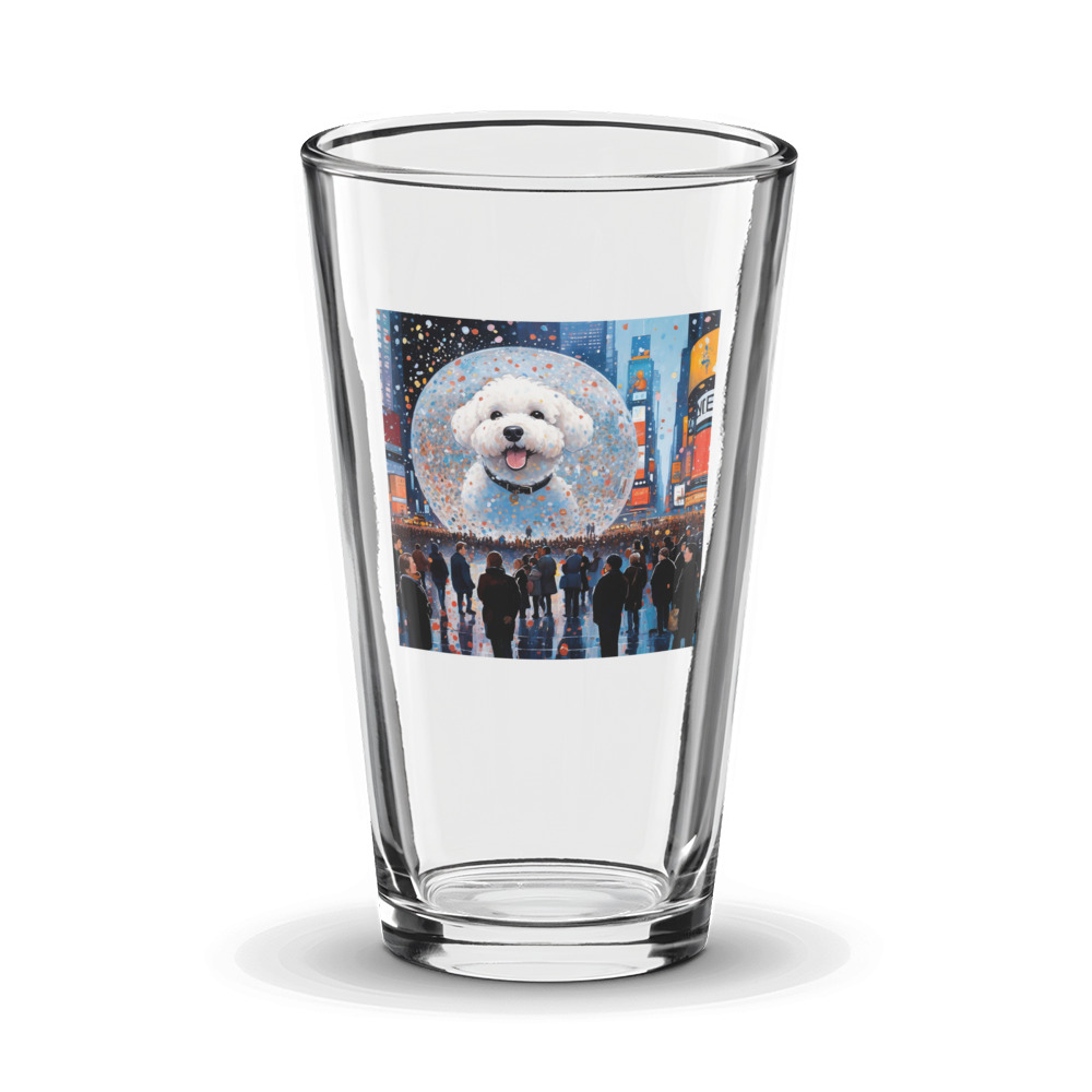 PugMug Custom Bichons Frise Glass Tumbler