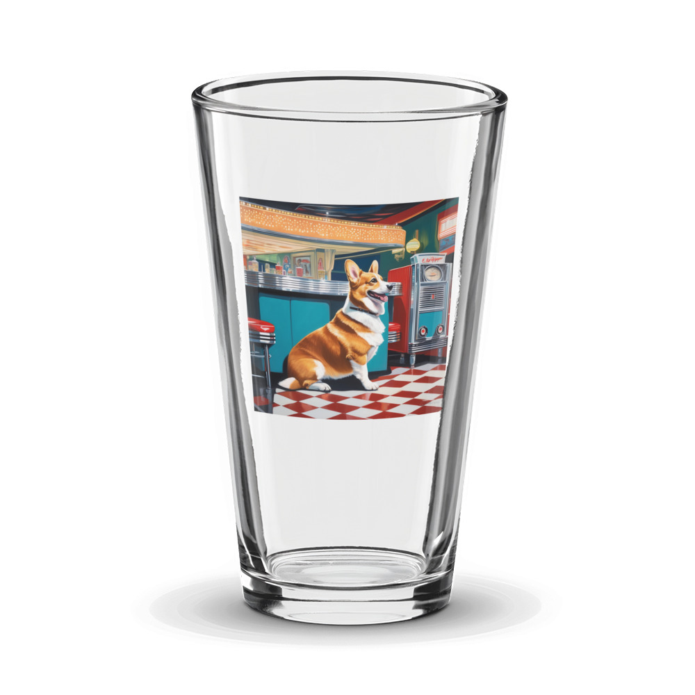 PugMug Custom Pembroke Welsh Corgi Glass Tumbler