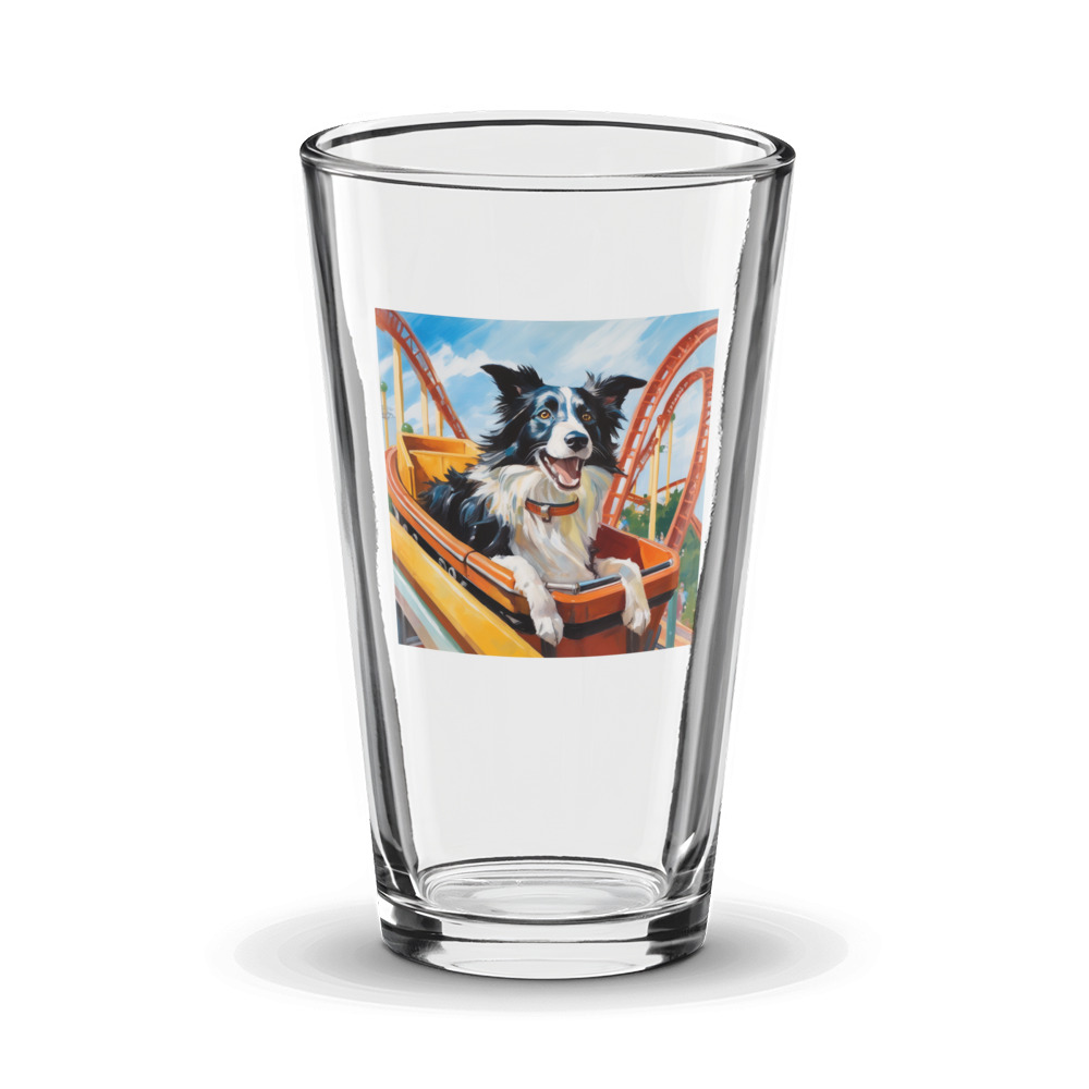 PugMug Custom Border Collie Glass Tumbler