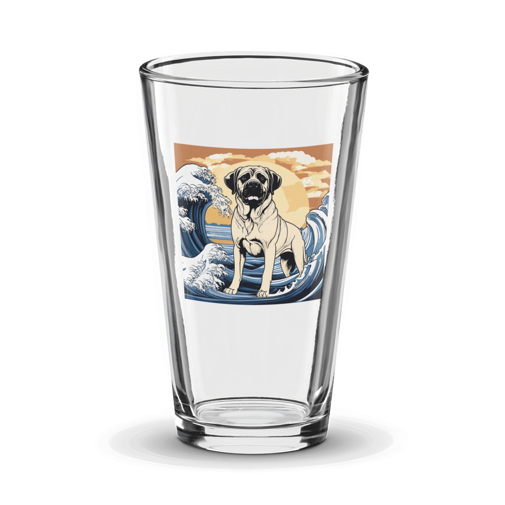 PugMug Custom Mastiff Glass Tumbler