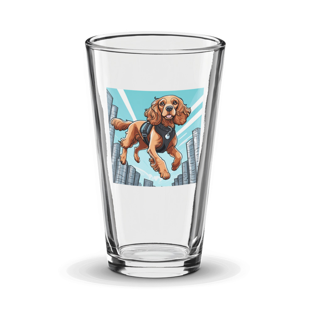 PugMug Custom Cocker Spaniel Glass Tumbler