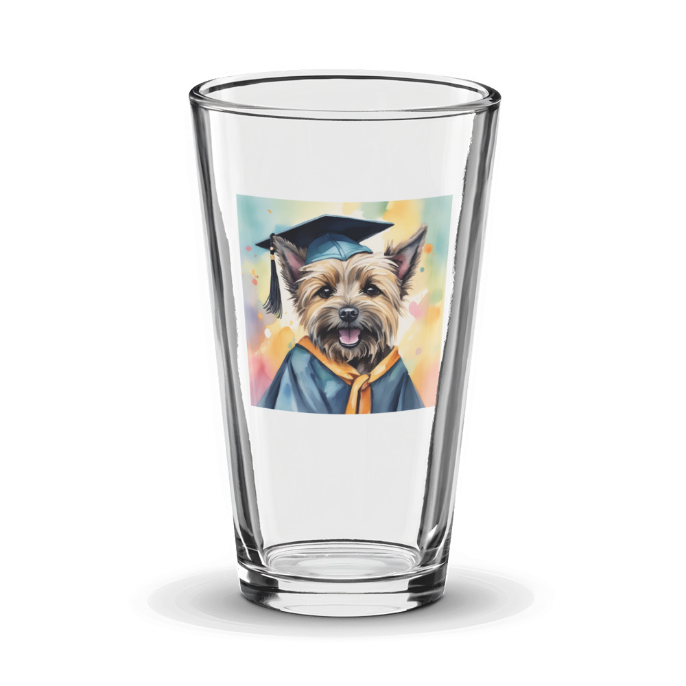 PugMug Custom Cairn Terrier Glass Tumbler