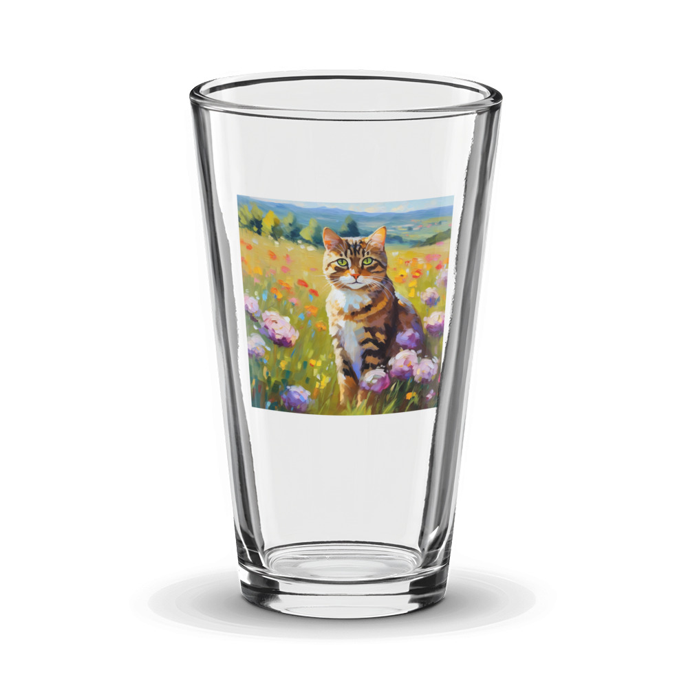 PugMug Custom Tabby Companion Cat Glass Tumbler