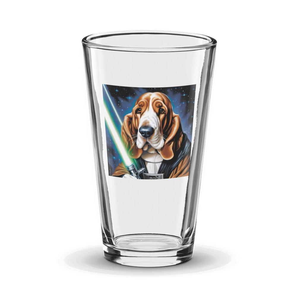 PugMug Custom Basset Hound Glass Tumbler
