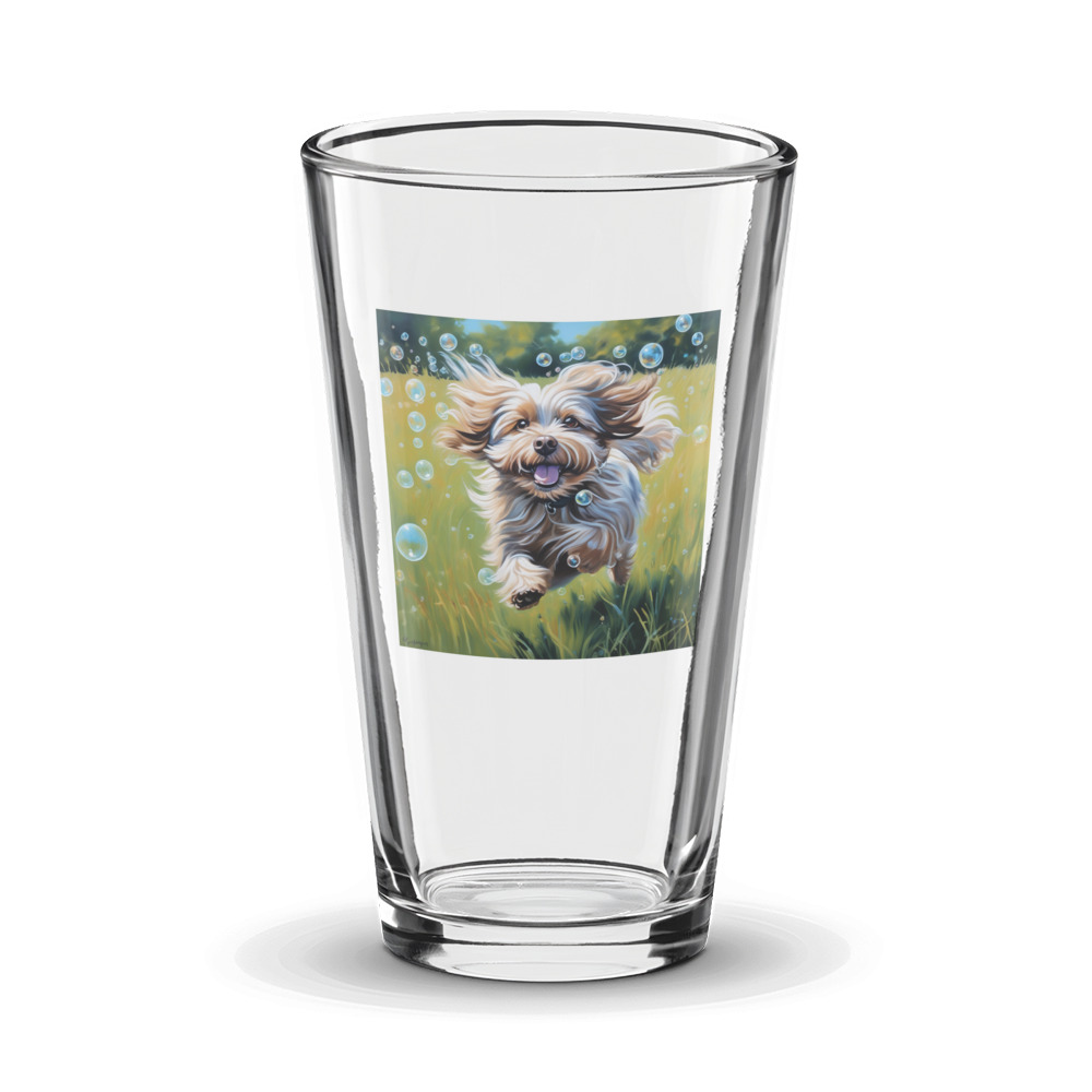 PugMug Custom Tan Havanese Dog Glass Tumbler