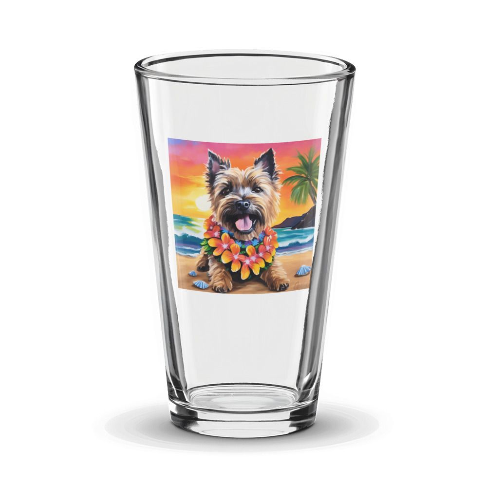 PugMug Custom Cairn Terrier Glass Tumbler