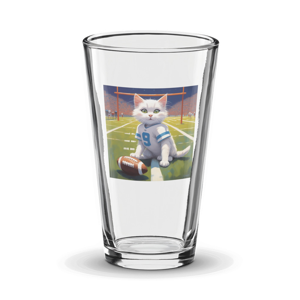 PugMug Custom White Companion Cat Glass Tumbler