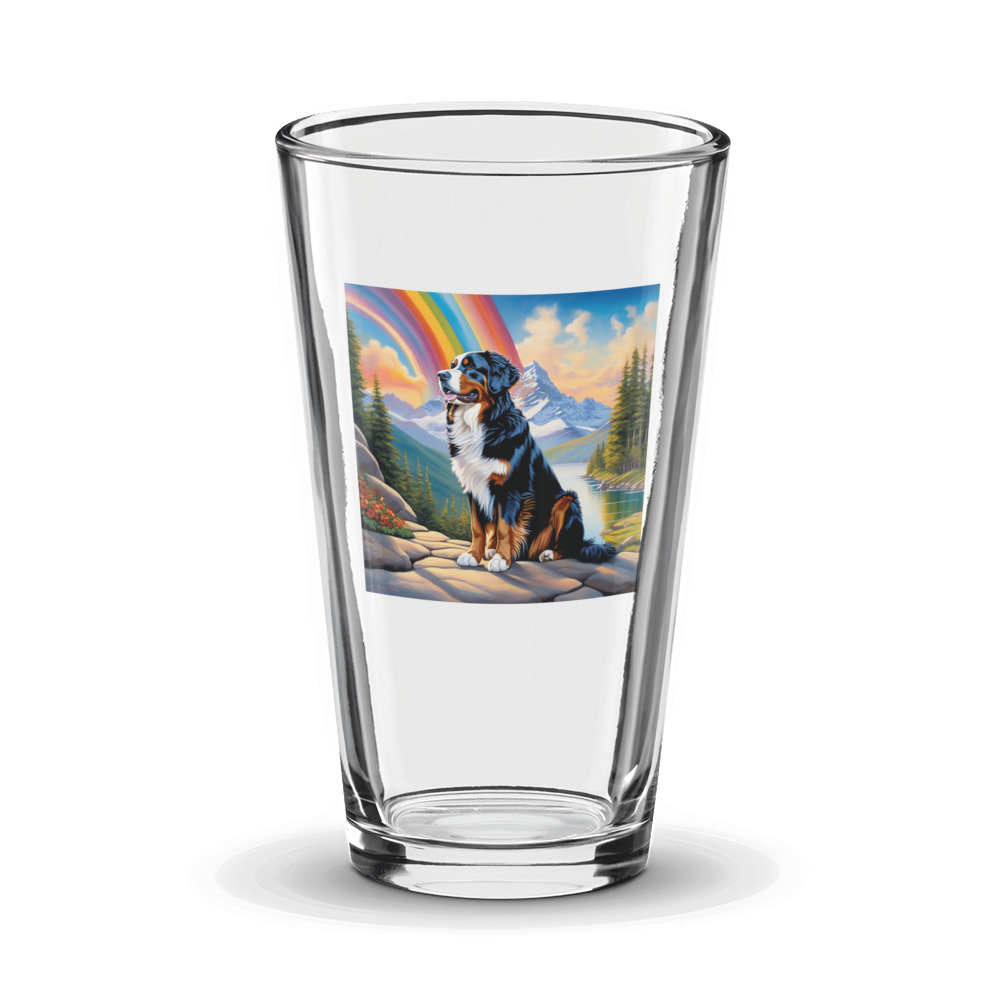 PugMug Custom Bernese Mountain Dog Glass Tumbler