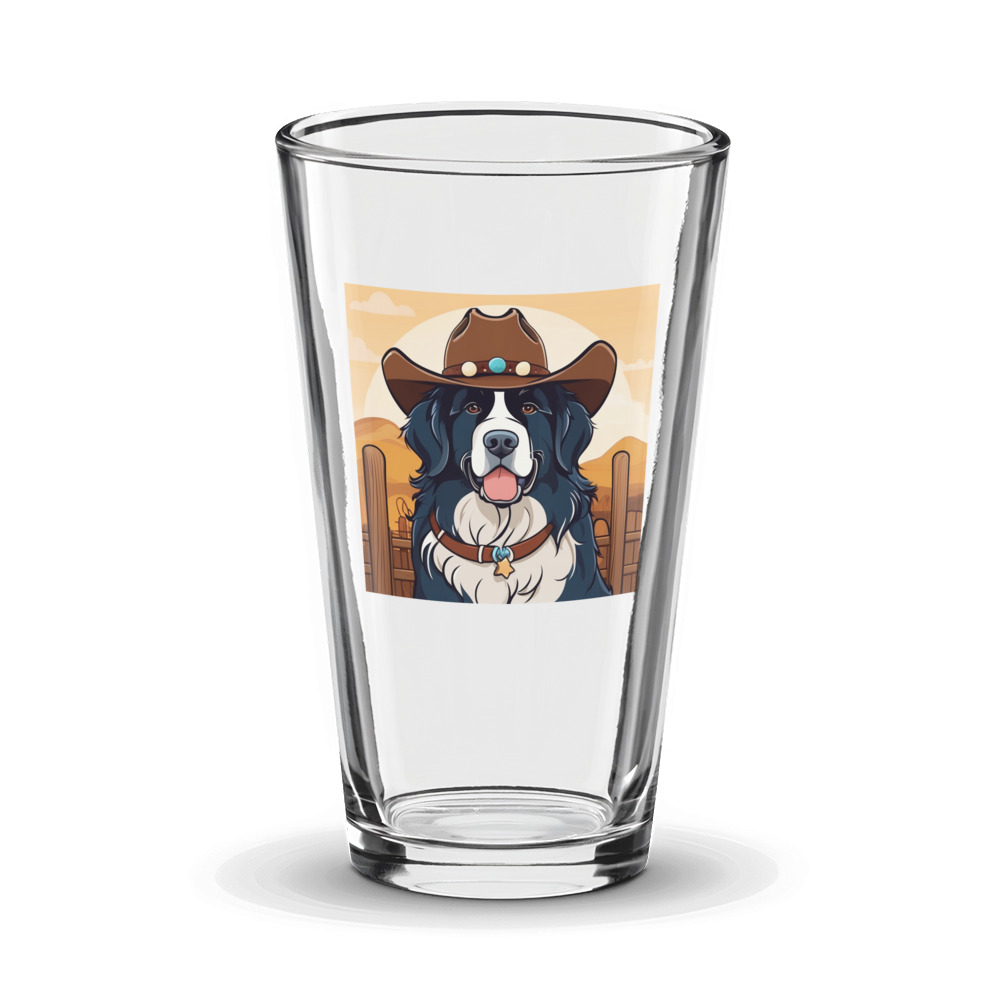 PugMug Custom Newfoundland Glass Tumbler