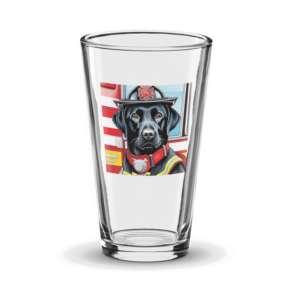 PugMug Custom Black Labrador Retriever Glass Tumbler