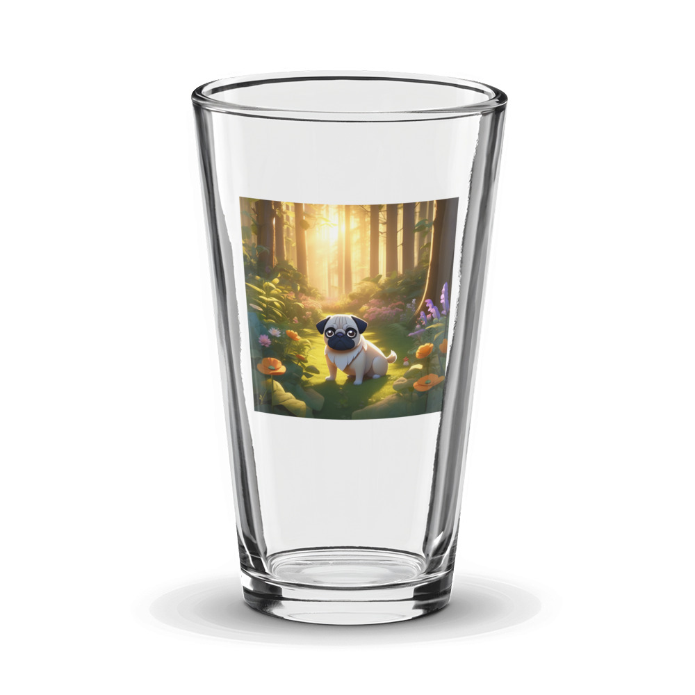 PugMug Custom Pug Glass Tumbler