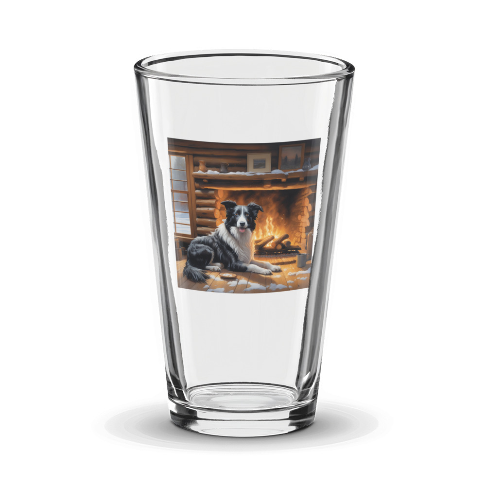PugMug Custom Border Collie Glass Tumbler