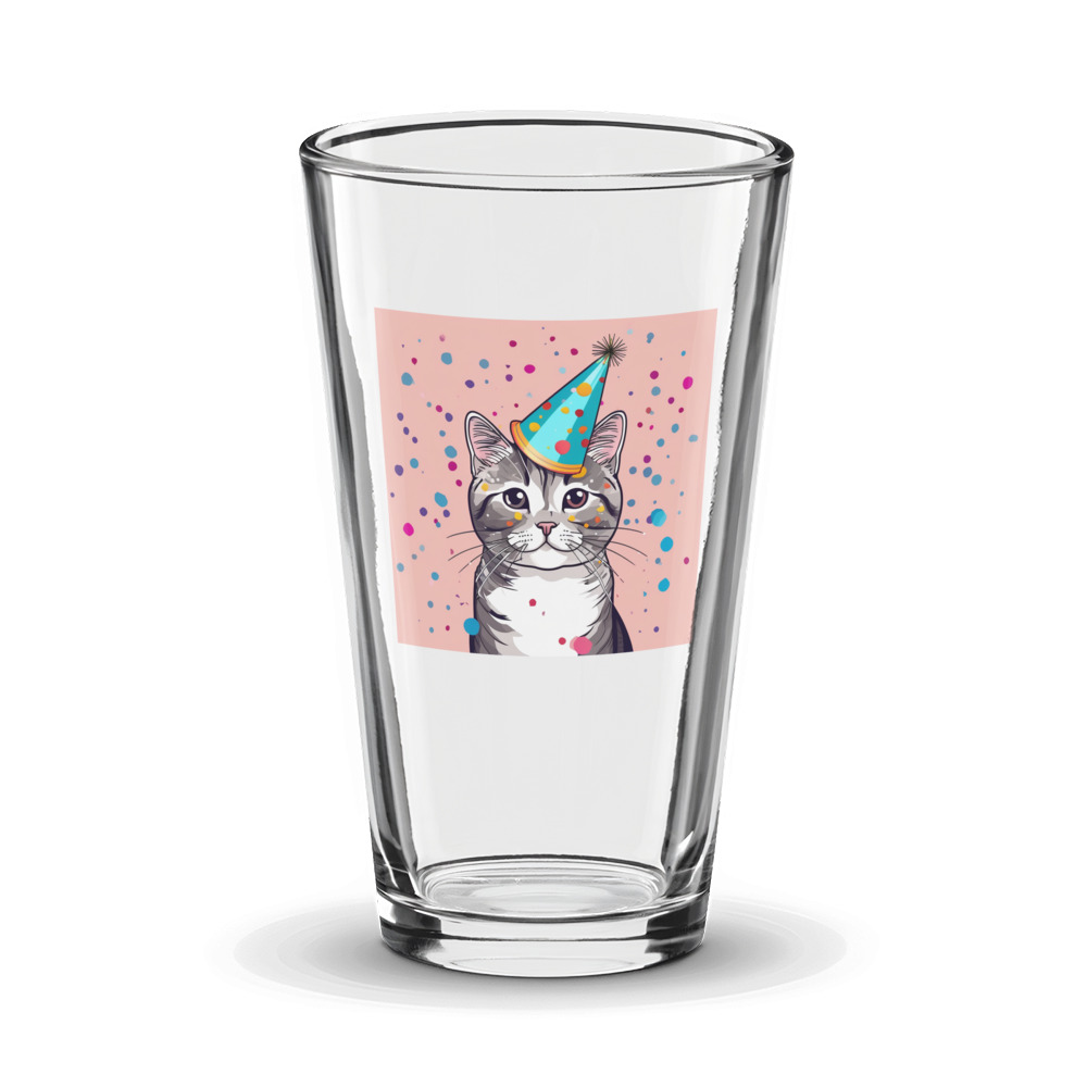 PugMug Custom Tabby Scottish Fold Cat Glass Tumbler