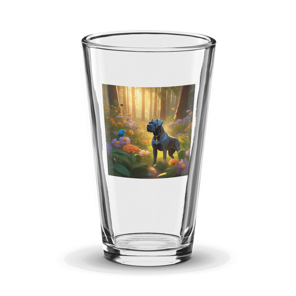 PugMug Custom Cane Corso Glass Tumbler