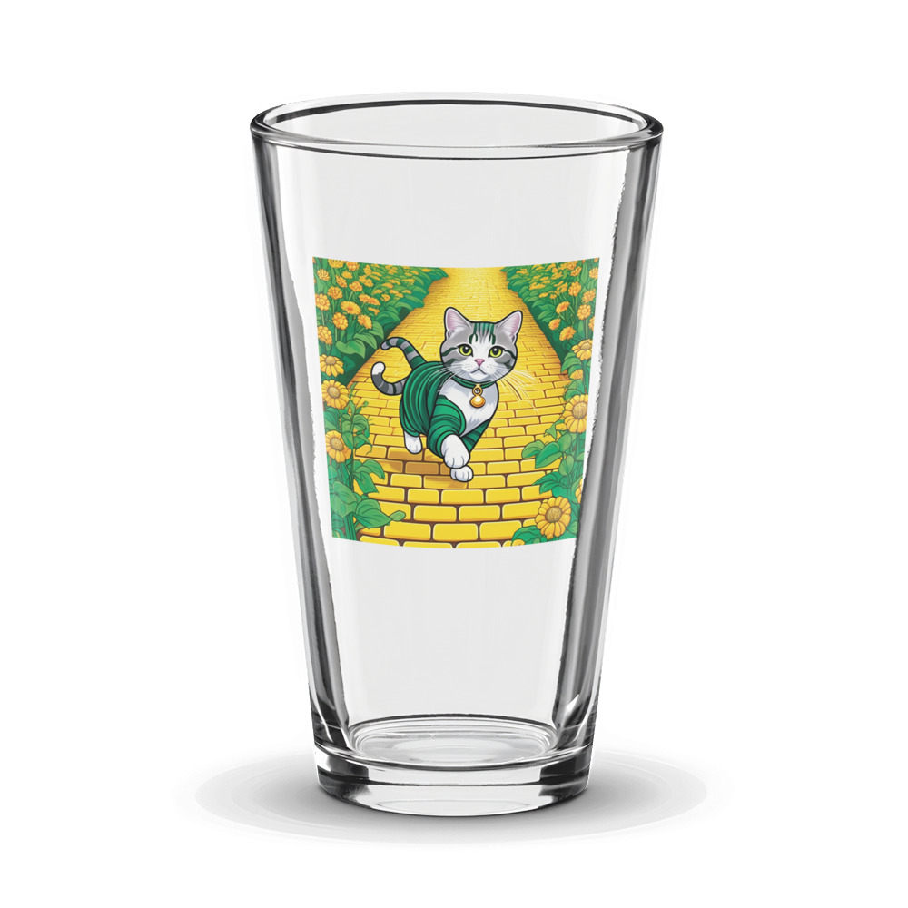 PugMug Custom Tabby Scottish Fold Cat Glass Tumbler