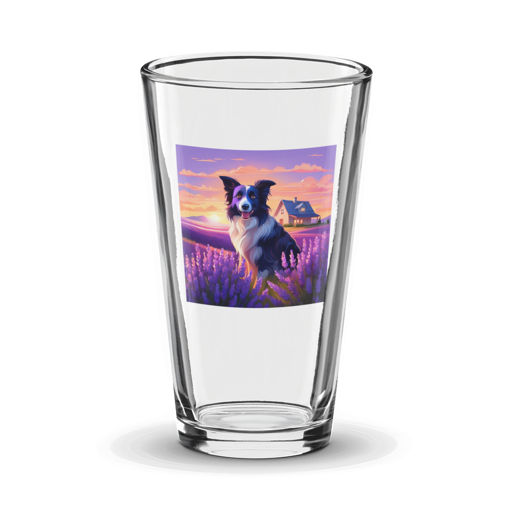 PugMug Custom Border Collie Glass Tumbler