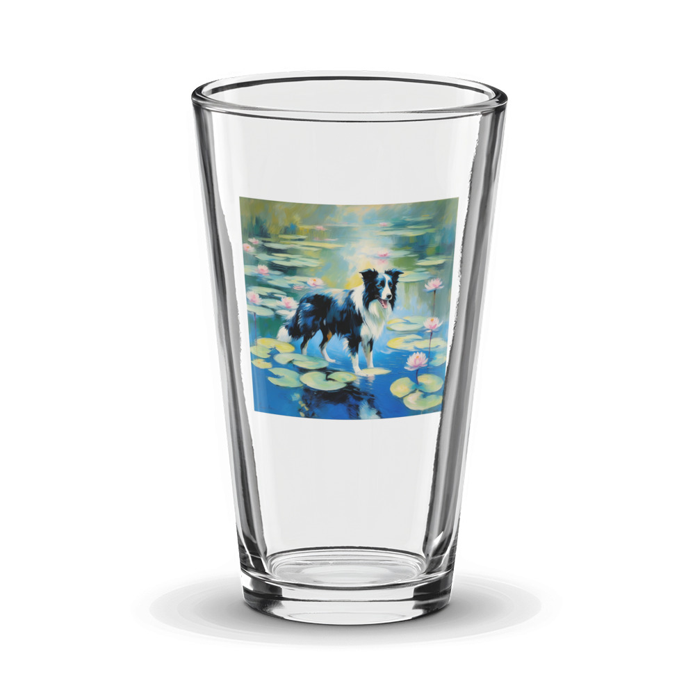 PugMug Custom Border Collie Glass Tumbler