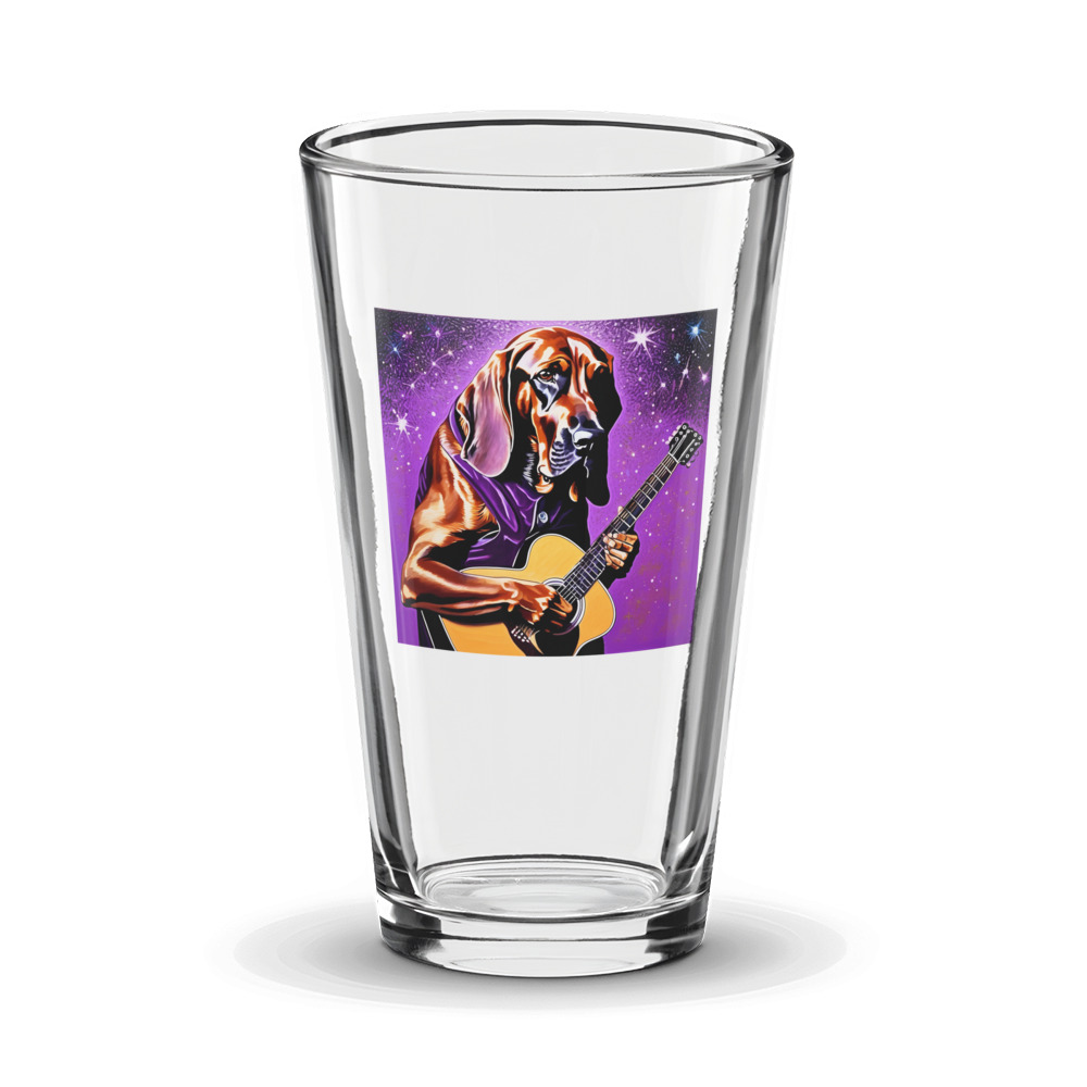 PugMug Custom Bloodhound Glass Tumbler