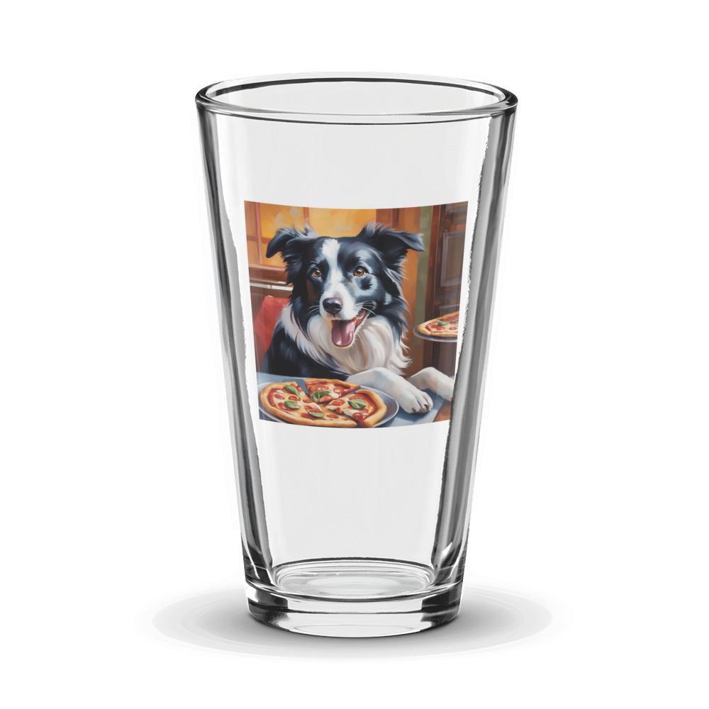 PugMug Custom Border Collie Glass Tumbler