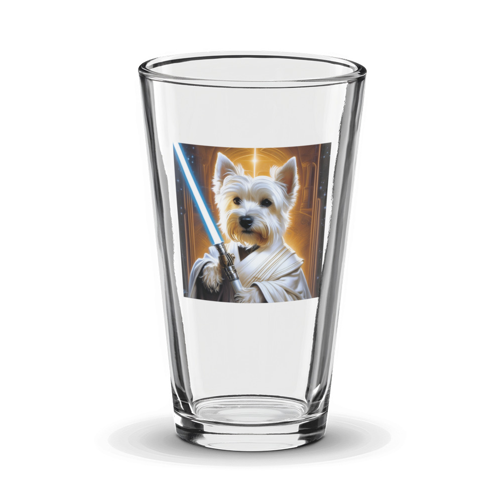 PugMug Custom West Highland White Terrier Glass Tumbler