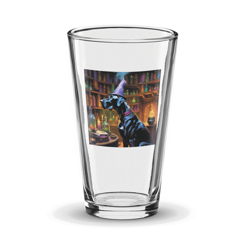 PugMug Custom Great Dane Glass Tumbler