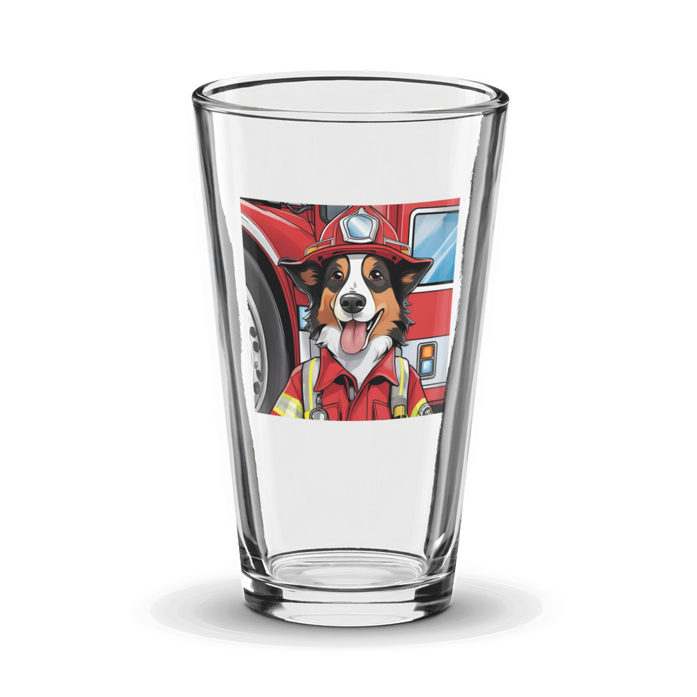 PugMug Custom Collie Glass Tumbler