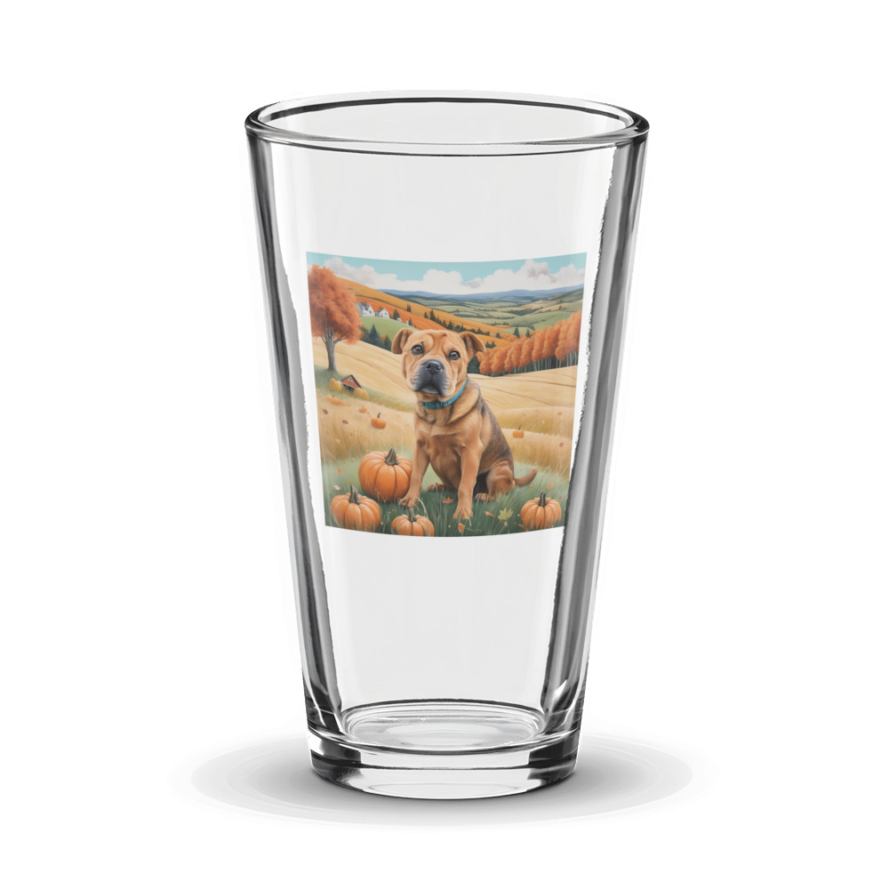 PugMug Custom Halina Glass Tumbler