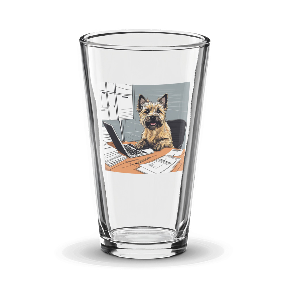PugMug Custom Cairn Terrier Glass Tumbler