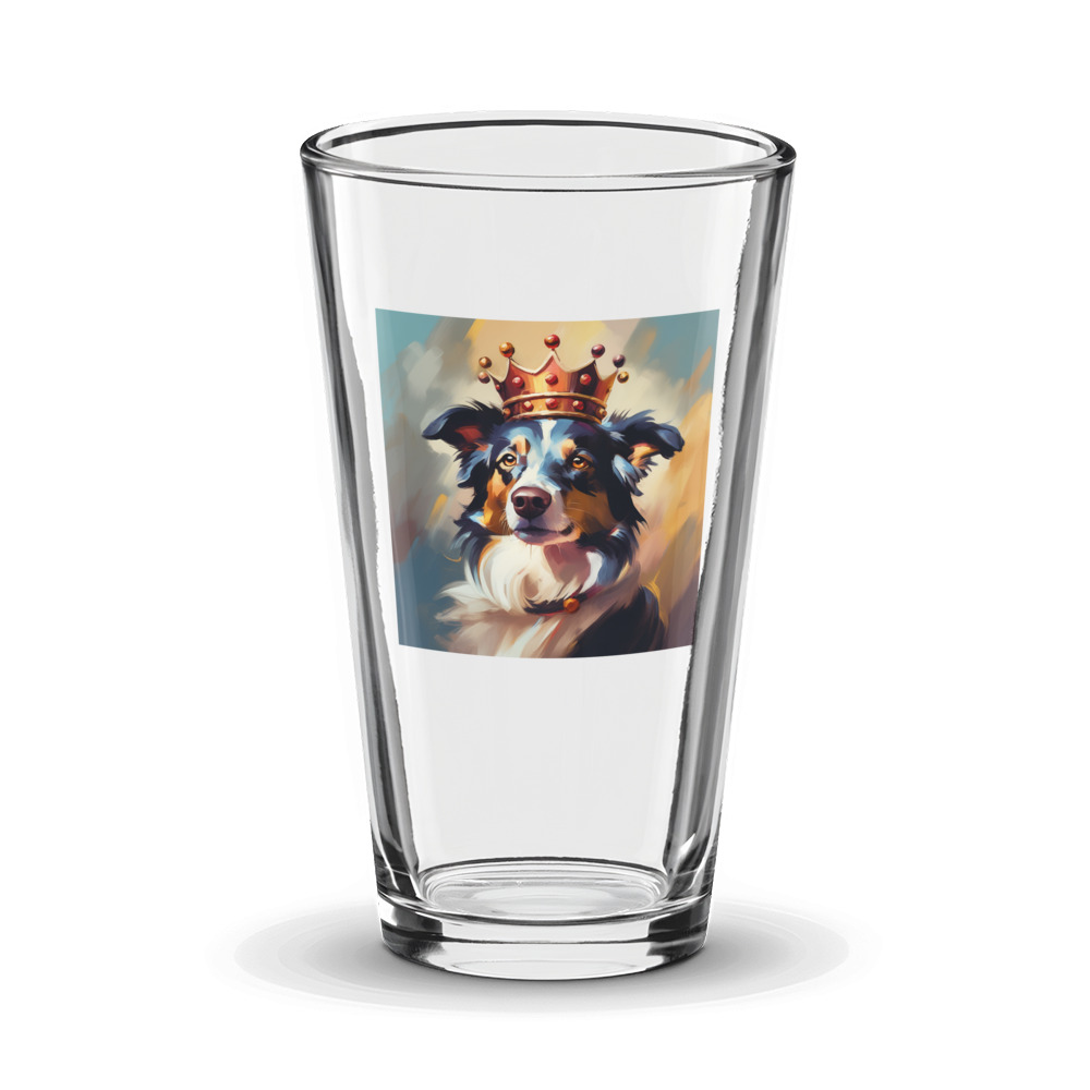 PugMug Custom Border Collie Glass Tumbler