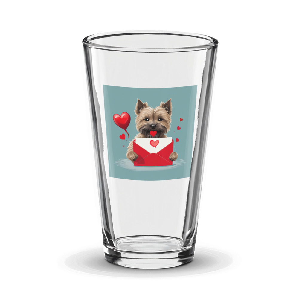 PugMug Custom Cairn Terrier Glass Tumbler