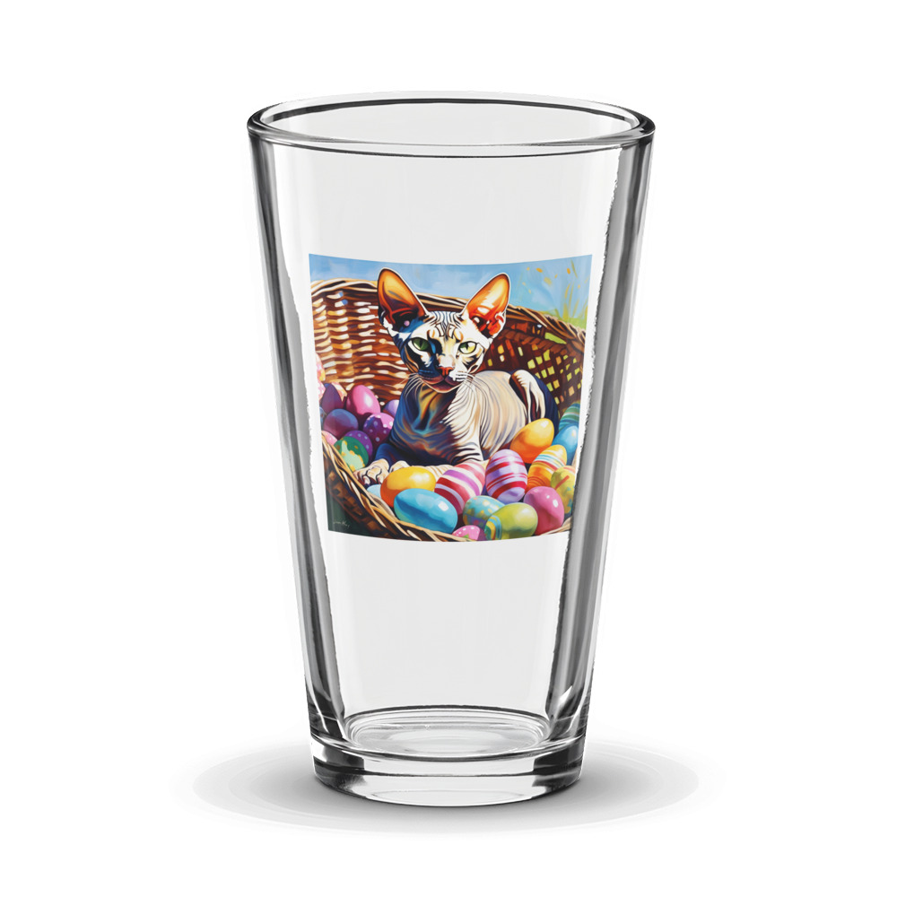 PugMug Custom Tabby Sphynx Cat Glass Tumbler